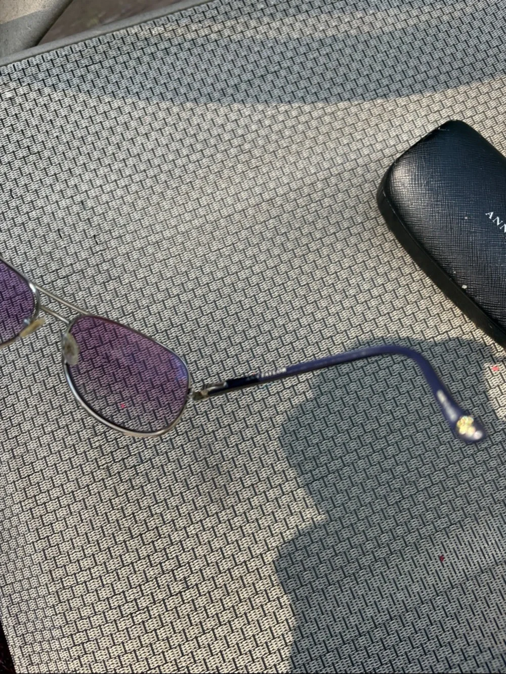 Ann Taylor Aviator Sunglasses with Purple Lenses
